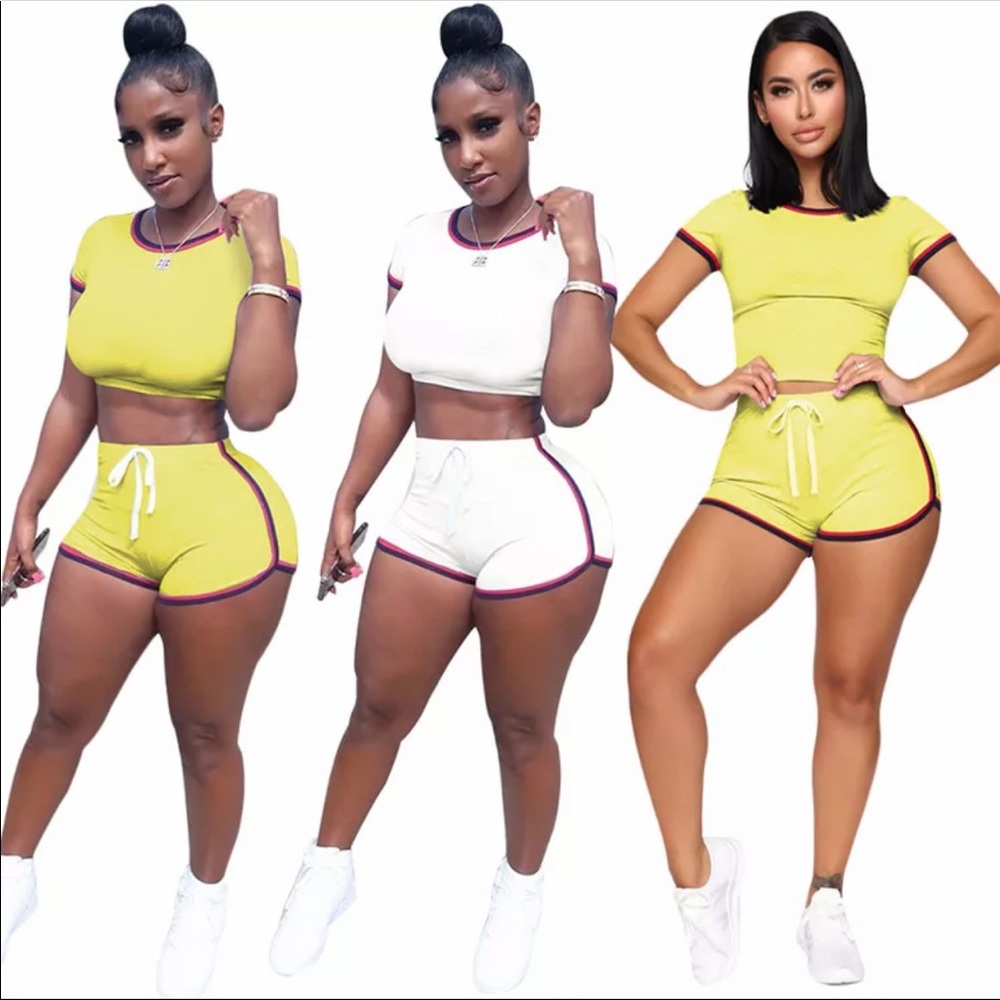 Yellow jogging sets